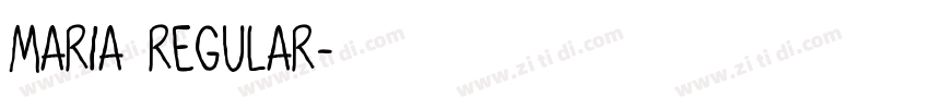 Maria Regular字体转换